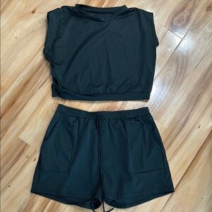 Black Women's Activewear Set